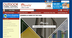 Desktop Screenshot of outdoorfabriccentral.com